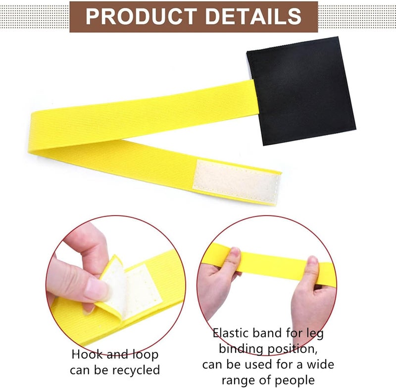 Fuulqgui 2-pcs Set of Baseball Training aids, Baseball Training aids, Elastic Baseball Pitcher Training Straps, Leg wrap Protective Straps - Image 5